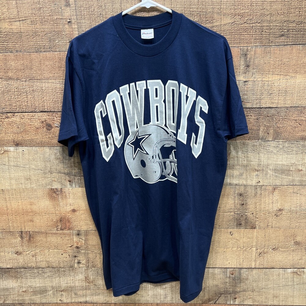 Stedman Made In USA Vintage Dallas Cowboys T Shirt Mens XL Navy